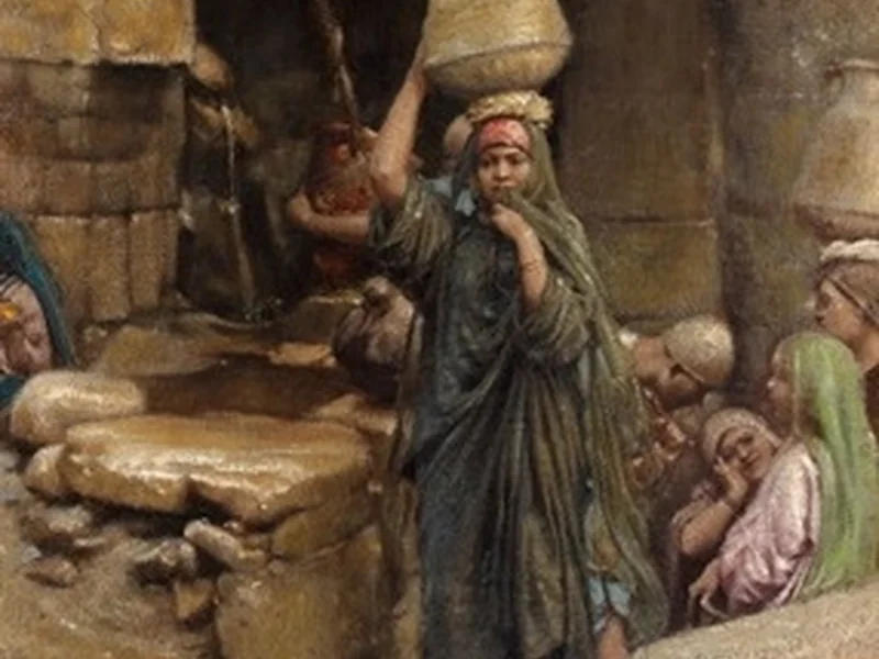 1872-Rodolphe d'Erlanger - Giovane donna tunisina che porta dell'acqua